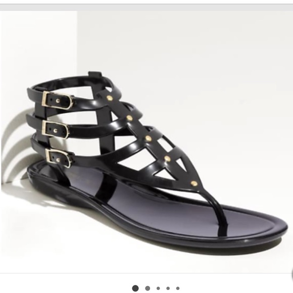 Jimmy Choo Black Jelly Margot Gladiator Sandals - Picture 2 of 15